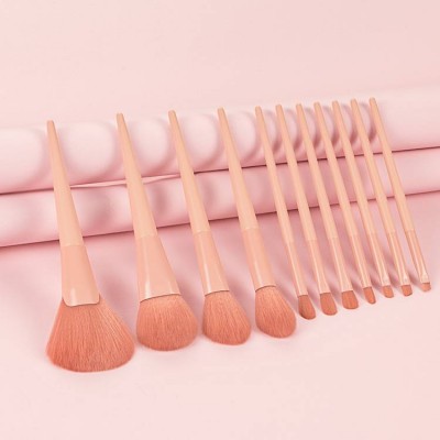 24 Set Of Professional 25Pcs Shaped Makeup Brushes Liquid Brushes 4 In 1 Retractable 11Pcs Pink Makeup Brush