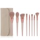 Synthetic And Natural Hair 24 Resin Makeup Brushes Piece Fibers Makeup Brush 8Pcs 5 Colors Makeup Brush